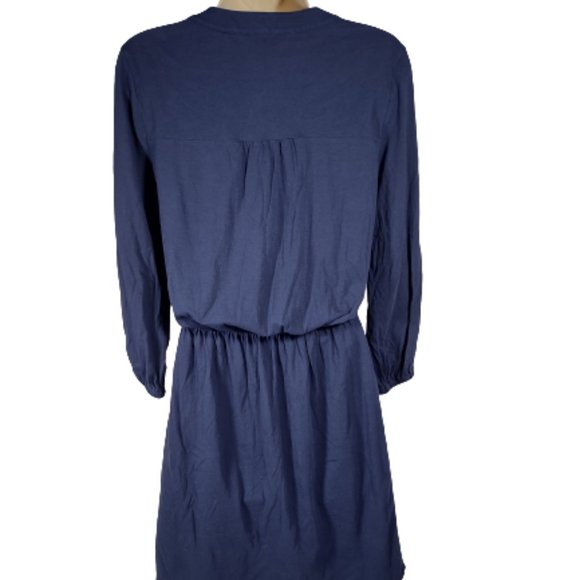Lilly Pulitzer Blue Dress Women's Size XS Pima Cotton Short Sleeve - Picture 3 of 5